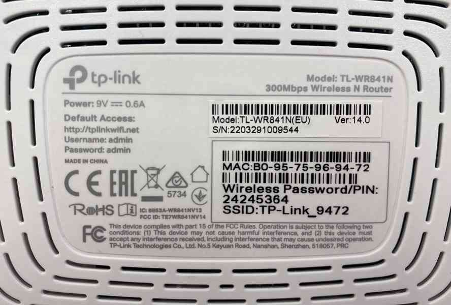 Wi-Fi modem TP-Link, model TL-WR841N - foto 3