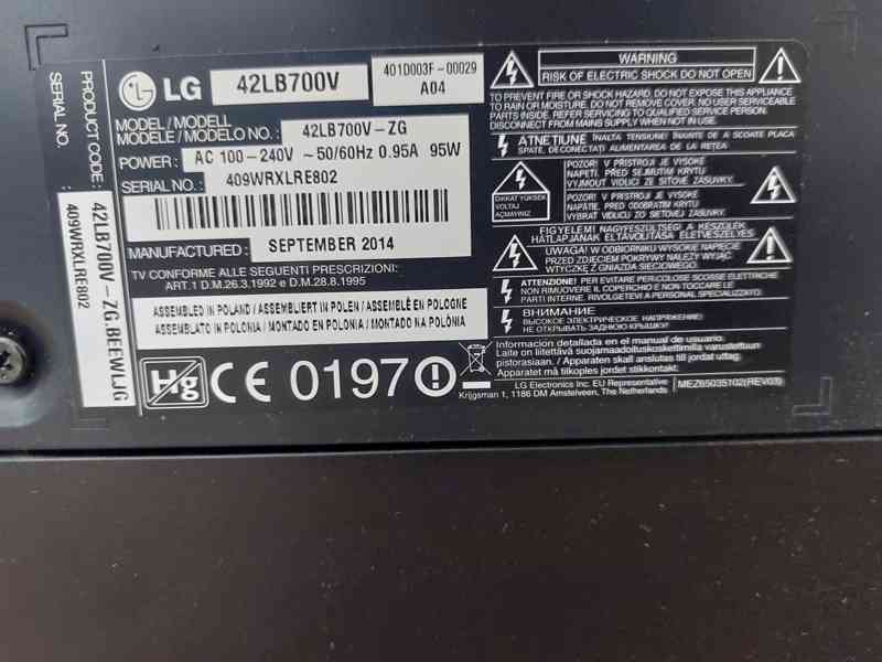 Smart 42" LED Televize LG - foto 5