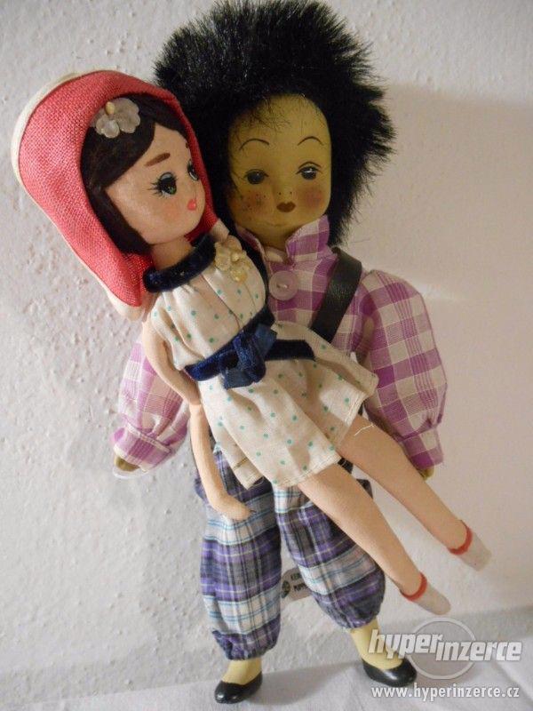 Staré japonské porcelánové panenky - tanečníci - foto 3