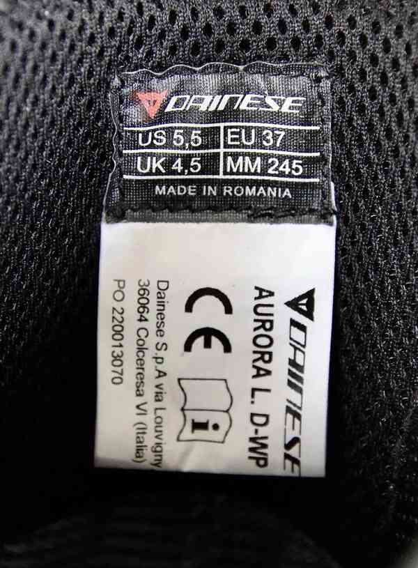 Cestovní moto boty Dainese Aurora D-WP - foto 6