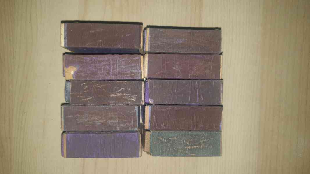 Staré dýhované krabičky. - foto 2