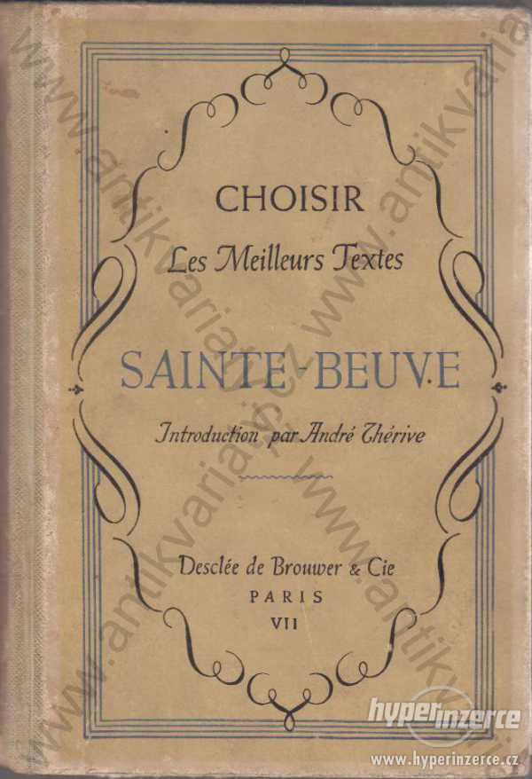 Sainte - Beuve Introduction par André Chérive - foto 1
