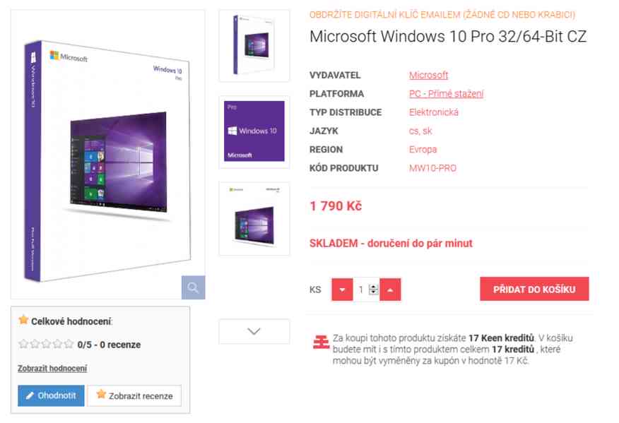 Prodej Windows 10 Pro klíčů - foto 2