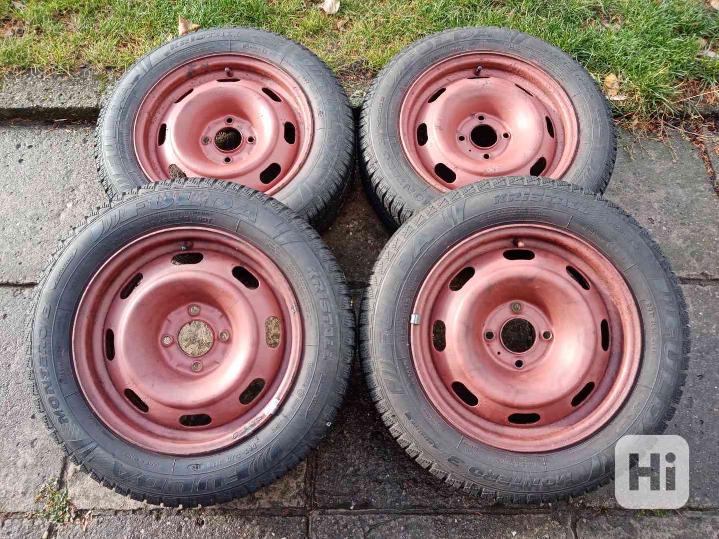 Zimní kola 15ky 4x108 pneu 90% PEUGEOT CITROEN - dobírka - foto 1