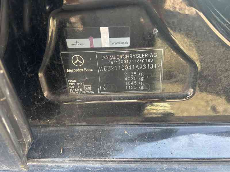 Mercedes-Benz E200 2,2CDI 75KW prodám díly z vozu - foto 7