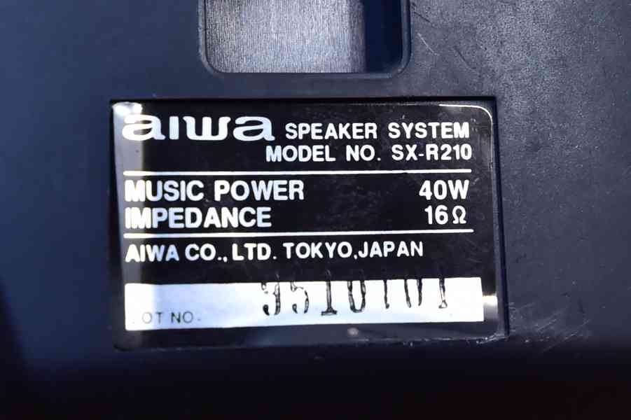 AIWA SPEAKER SYSTEM MODEL NO. SX-R210 SURROUND REPROSOUSTAVY - foto 2