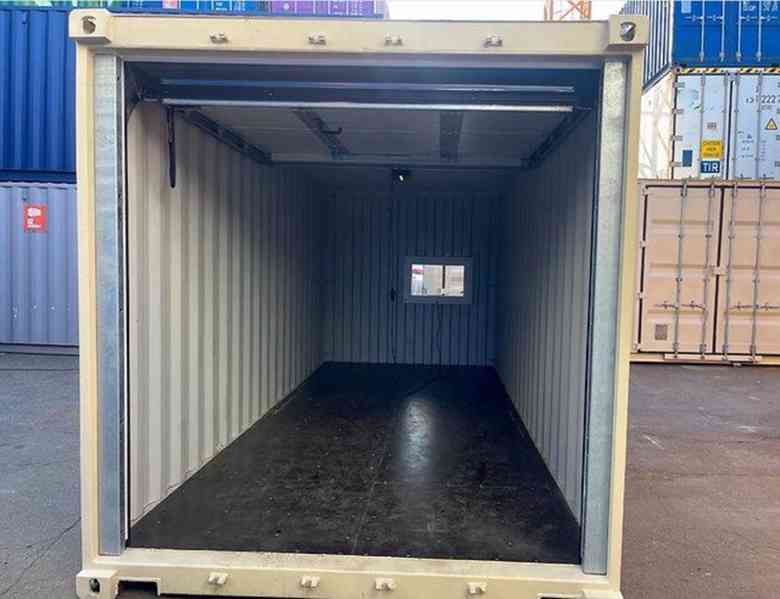 20stopý přepravní kontejner + sekční vrata + okno - foto 5
