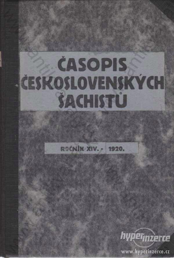 Časopis československých šachistů ročník XIV. 1920 - foto 1