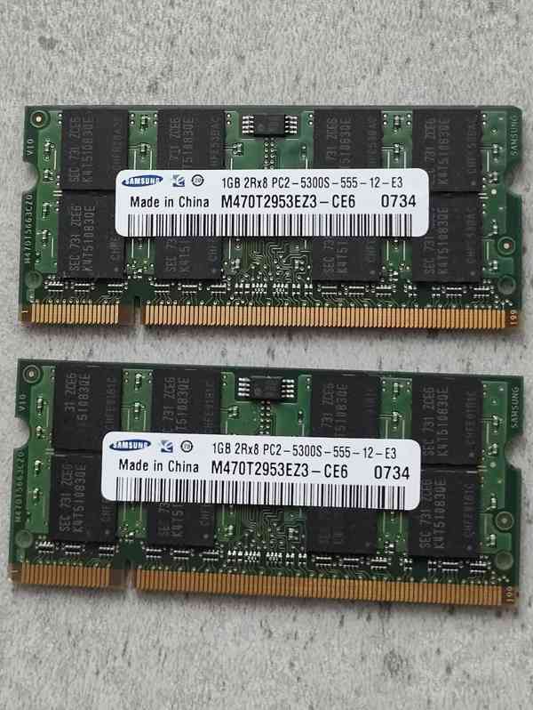 SO-DIMM DDR2 paměti 2x2GB a 2x1GB - foto 2