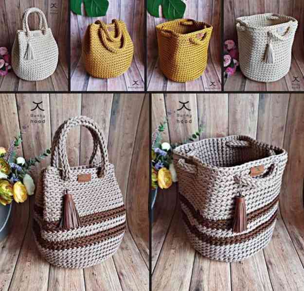 Háčkované batůžky a tašky - foto 4