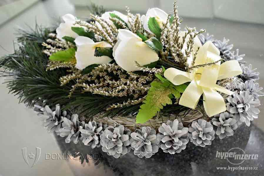 Smuteční kytice umělé svátek zesnulých kytice na dušičky - foto 1