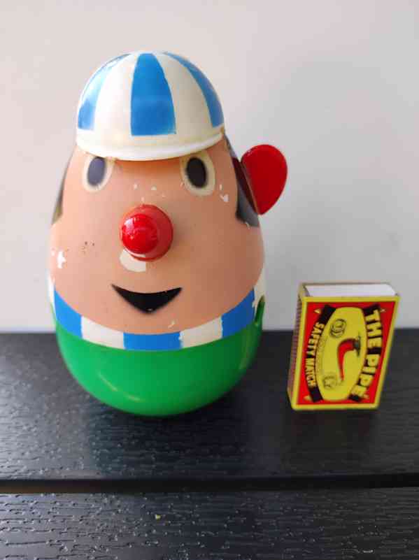 Retro dětská hračka, houpající se klaun - foto 2