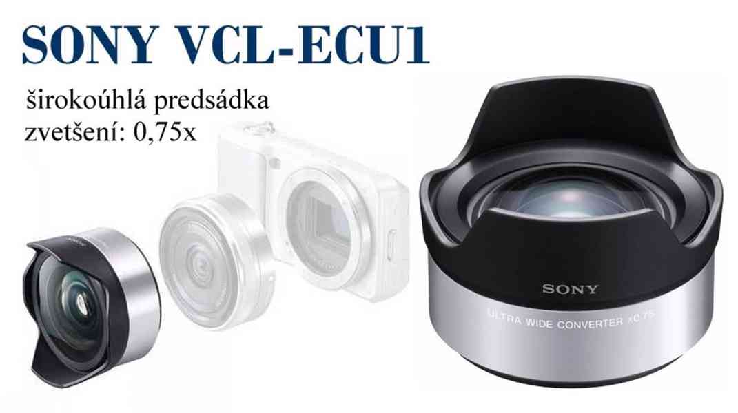 Sony VCL-ECU1 širokoúhlá předsádka*zvětšení: 0,75x