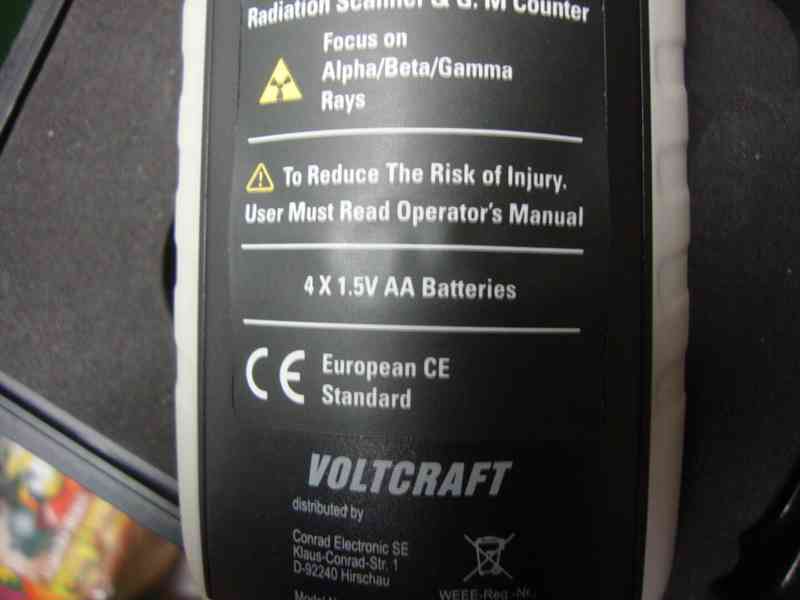 VOLTCRAFT RM-400 GEIGERŮV ČÍTAČ PRO KONTROLU RADIOAKTIVITY - foto 12