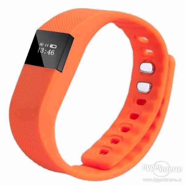 Fitness náramek s OLED displejem - oranžový - foto 1