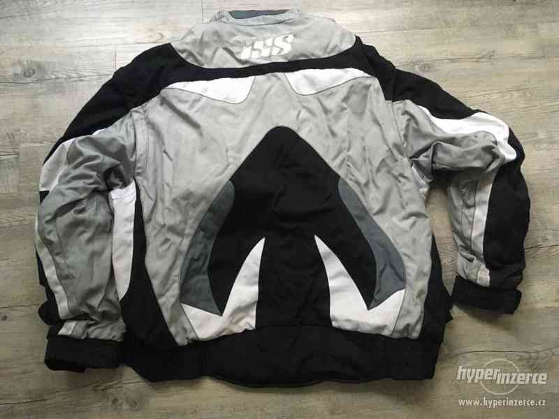 Použitá textilní 3XL pánská bunda na moto značky IXS - foto 3