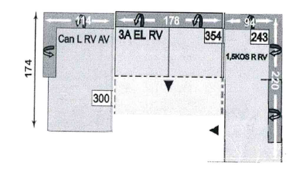 Rohová rozkládací sedačka MONTERO (3 moduly) - foto 6