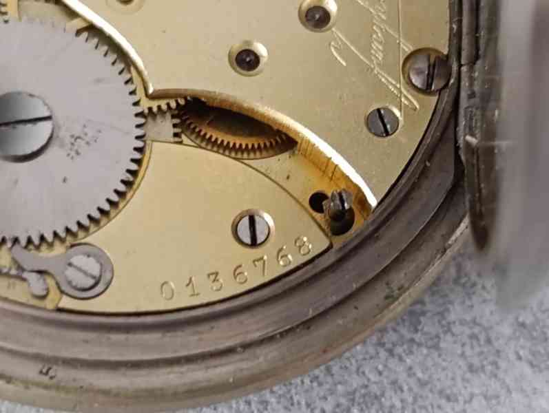 Starožitné kapesní hodinky Junghans erotický motiv - foto 9