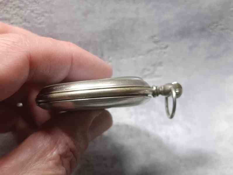 Starožitné kapesní hodinky Junghans erotický motiv - foto 22