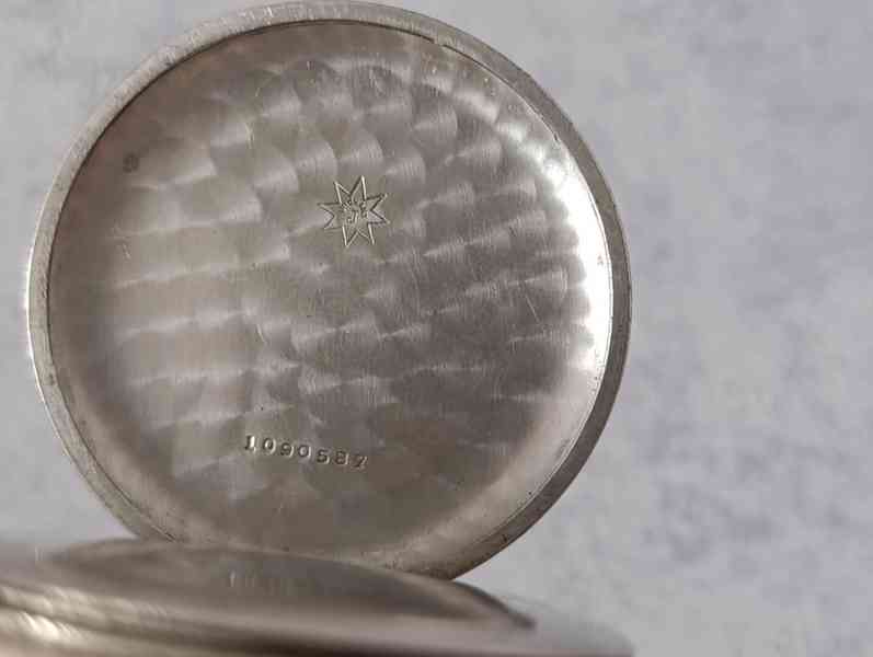 Starožitné kapesní hodinky Junghans erotický motiv - foto 14