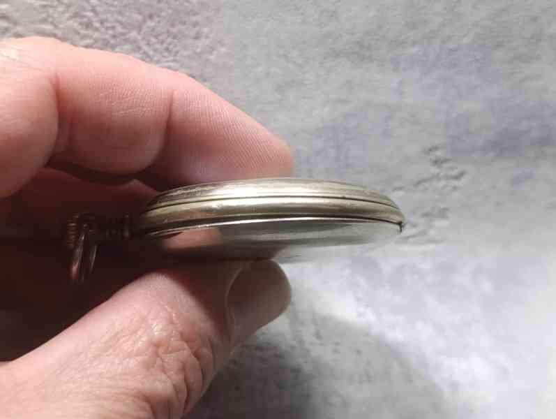 Starožitné kapesní hodinky Junghans erotický motiv - foto 24