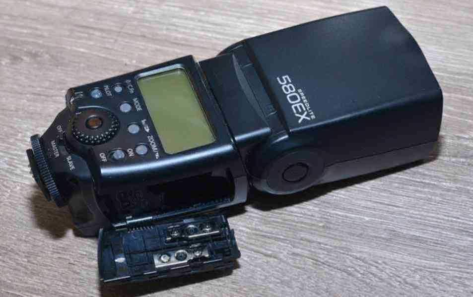 blesk Canon Speedlite 580 EX **E-TTL II*master-slave*S.Č.:58 - foto 5
