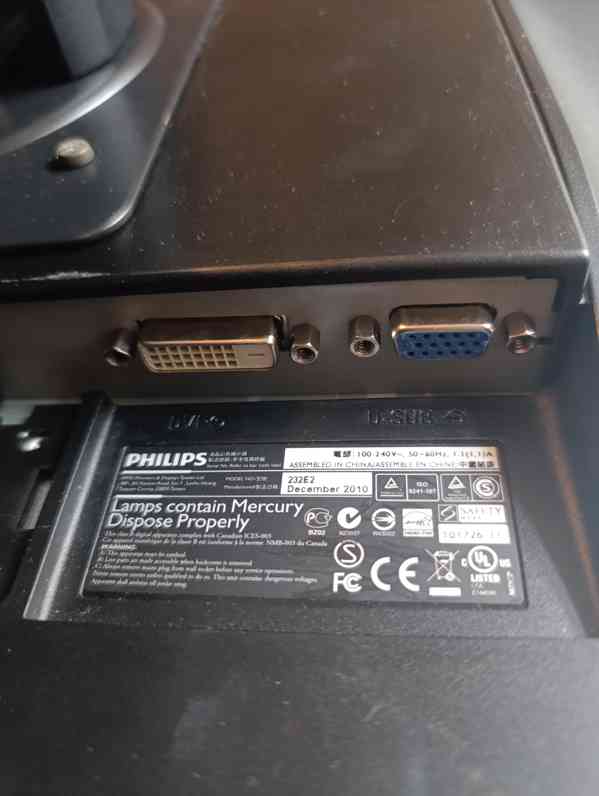 PC monitor Philips 232E2, 23 palce, černý - foto 7