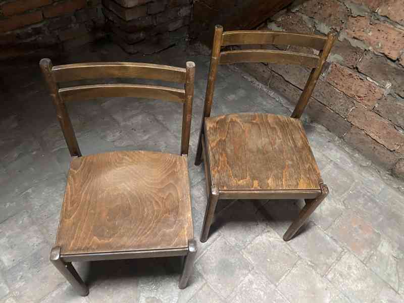 Židle dřevěné 4 kusy. Cena 500/ks. - foto 3