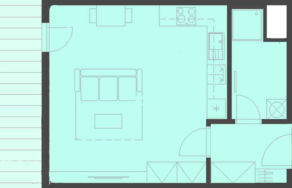 Pronajmu novostavbu 1+kk Brno,  Horní Heršpice. 43 m2 - foto 9