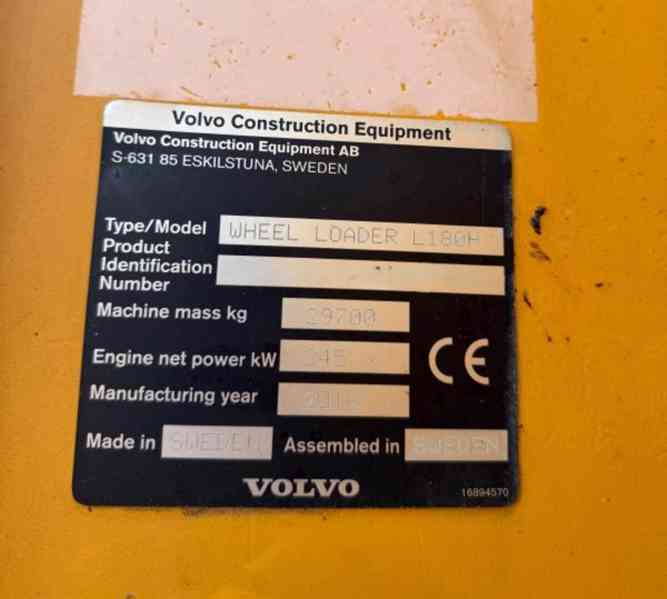29.7t nakladač Volvo L180H 3.8m3 + 12m3 lze! - foto 7