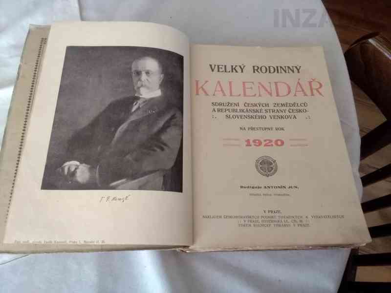 Velký rodinný kalendář na rok 1920 - foto 1