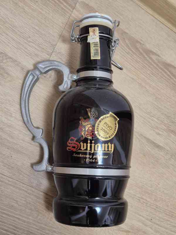 Velký skleněný džbán Svijany - foto 3