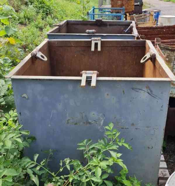 Sada 3 kusů beden na špony se závěsným vahadlem – kontejner  - foto 7