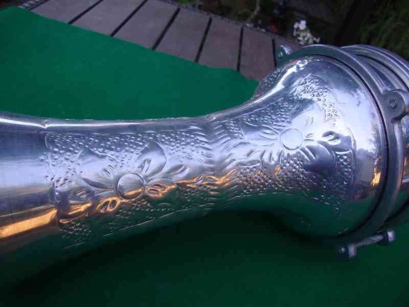 MEINL DARBUKA HE-110 hliník ručně tepaný pěkný stav - foto 9
