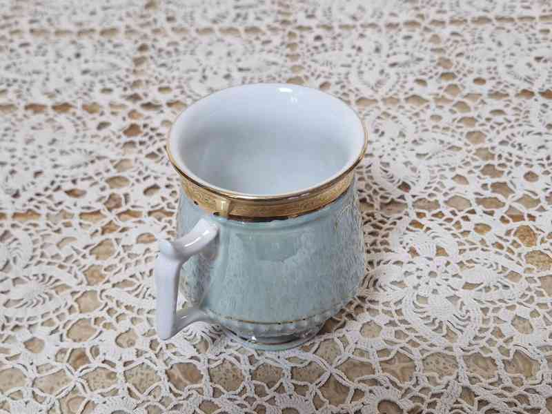 Hezký secesní porcelánový Hrnek Mušlák - foto 5