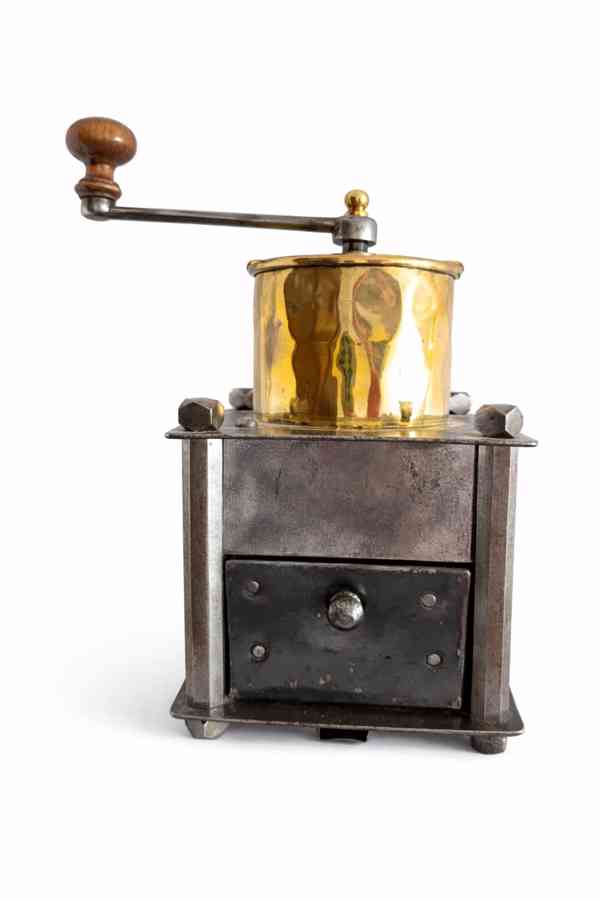 Velký hostinský mlýnek na kávu z 19. století. DOPRAVA ZDARMA - foto 3