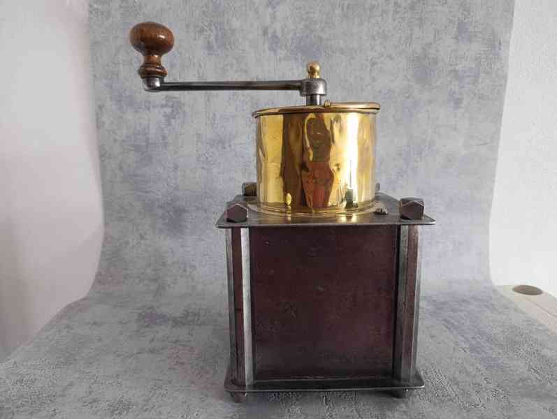 Velký hostinský mlýnek na kávu z 19. století. DOPRAVA ZDARMA - foto 10