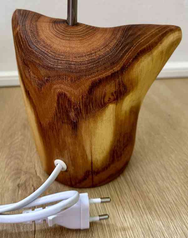 UPCYCLING el lampa AUTORSKÝ ORIGINÁL akát černý širm TOP!!! - foto 4