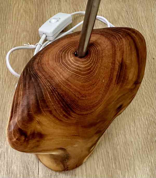 UPCYCLING el lampa AUTORSKÝ ORIGINÁL akát černý širm TOP!!! - foto 7