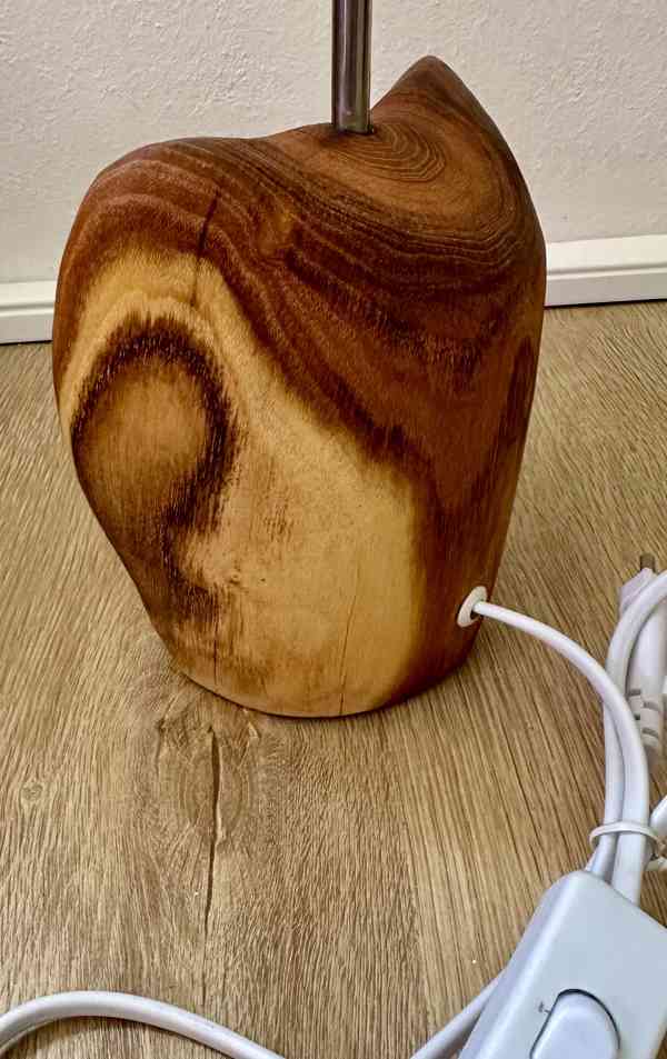 UPCYCLING el lampa AUTORSKÝ ORIGINÁL akát černý širm TOP!!! - foto 3