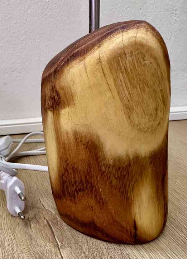 UPCYCLING el lampa AUTORSKÝ ORIGINÁL akát černý širm TOP!!! - foto 5