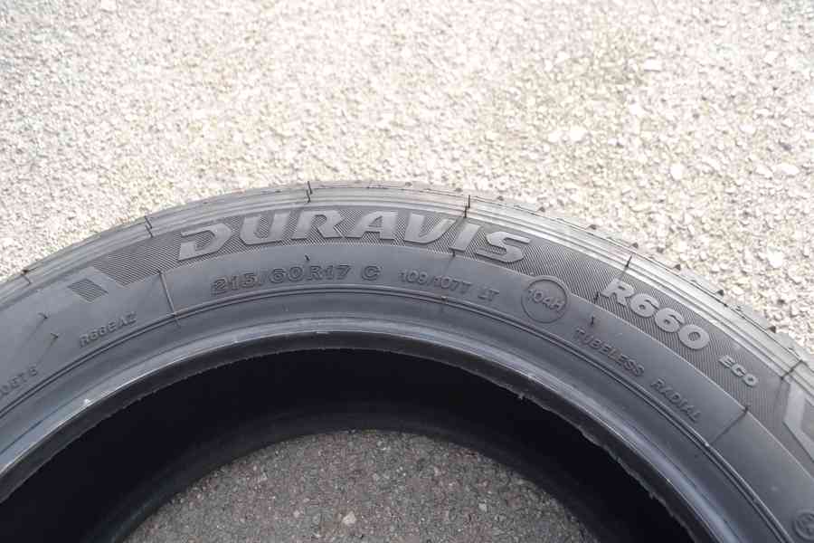 4ks NOVÉ letní zátěžové pneu 215/60R17C Bridgestone Duravis  - foto 4