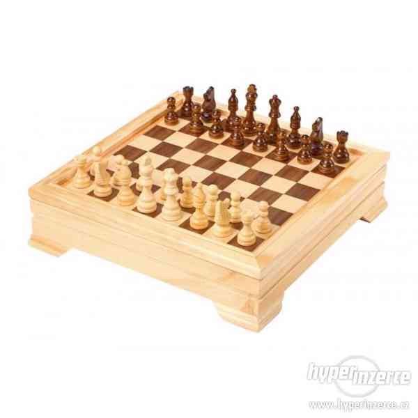 Dřevěný soubor 7 her - Šachy, Domino, Backgamon, Dáma... - foto 2