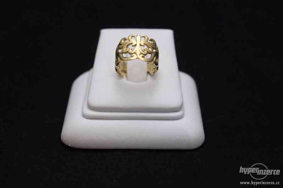 Krásný zlatý prsten 5.54 g - foto 3