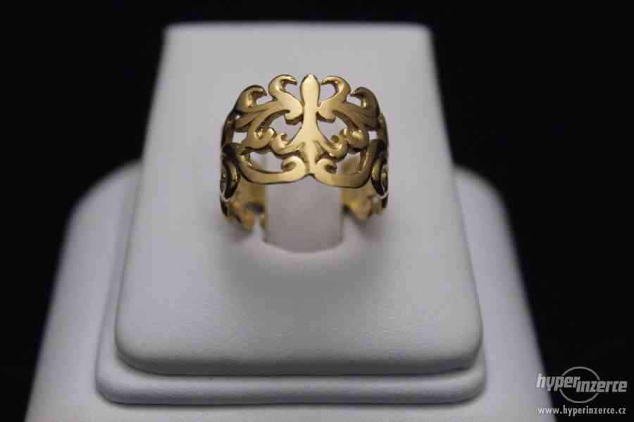 Krásný zlatý prsten 5.54 g - foto 4