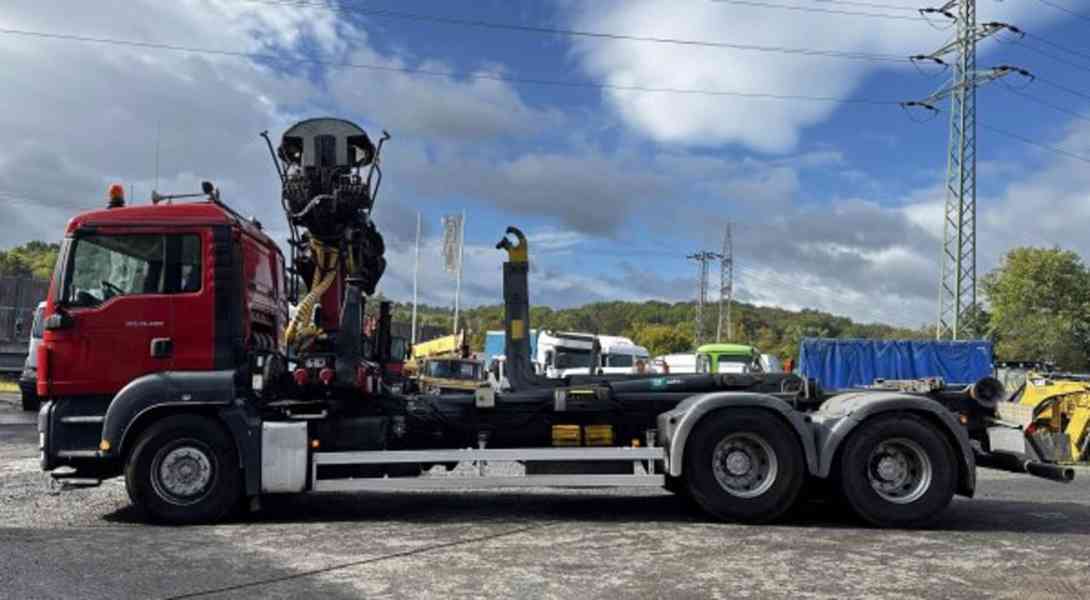 6x4 MAN kovošrot EUR5 kontejner+HR 30/26t - foto 2