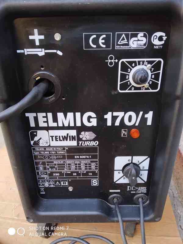 Prodám CO2 Svářečku Telwin Telmig 170/1 Mig-Mag  - foto 4