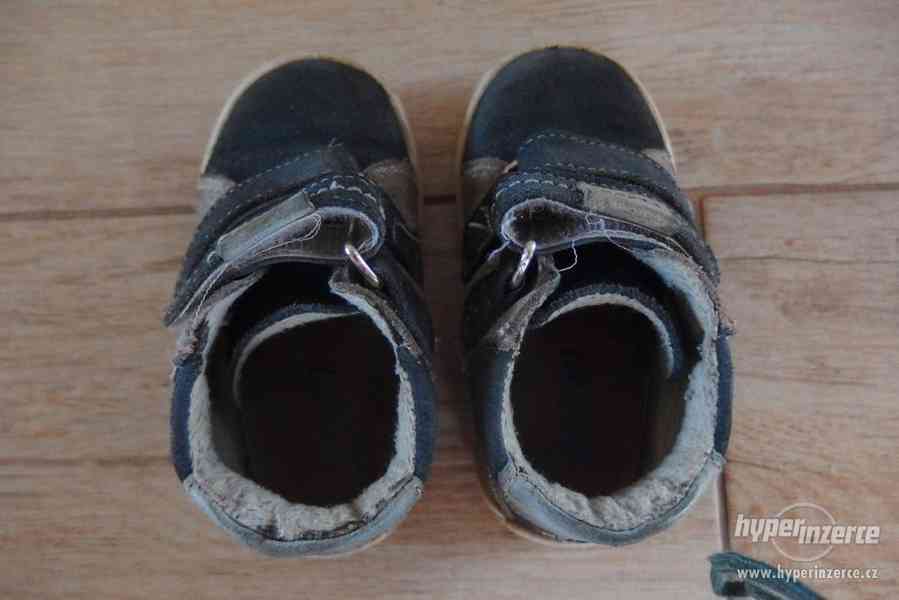 Celoroční kožené boty Essi, vel. 20 - foto 4