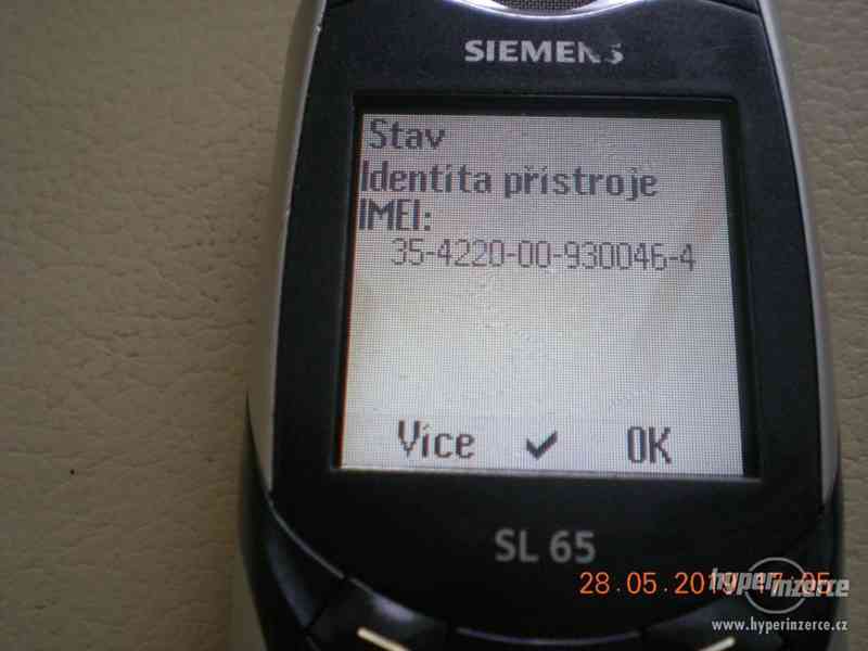 Siemens SL65 z r.2004 - historické kolibří mobilní telefon - foto 5