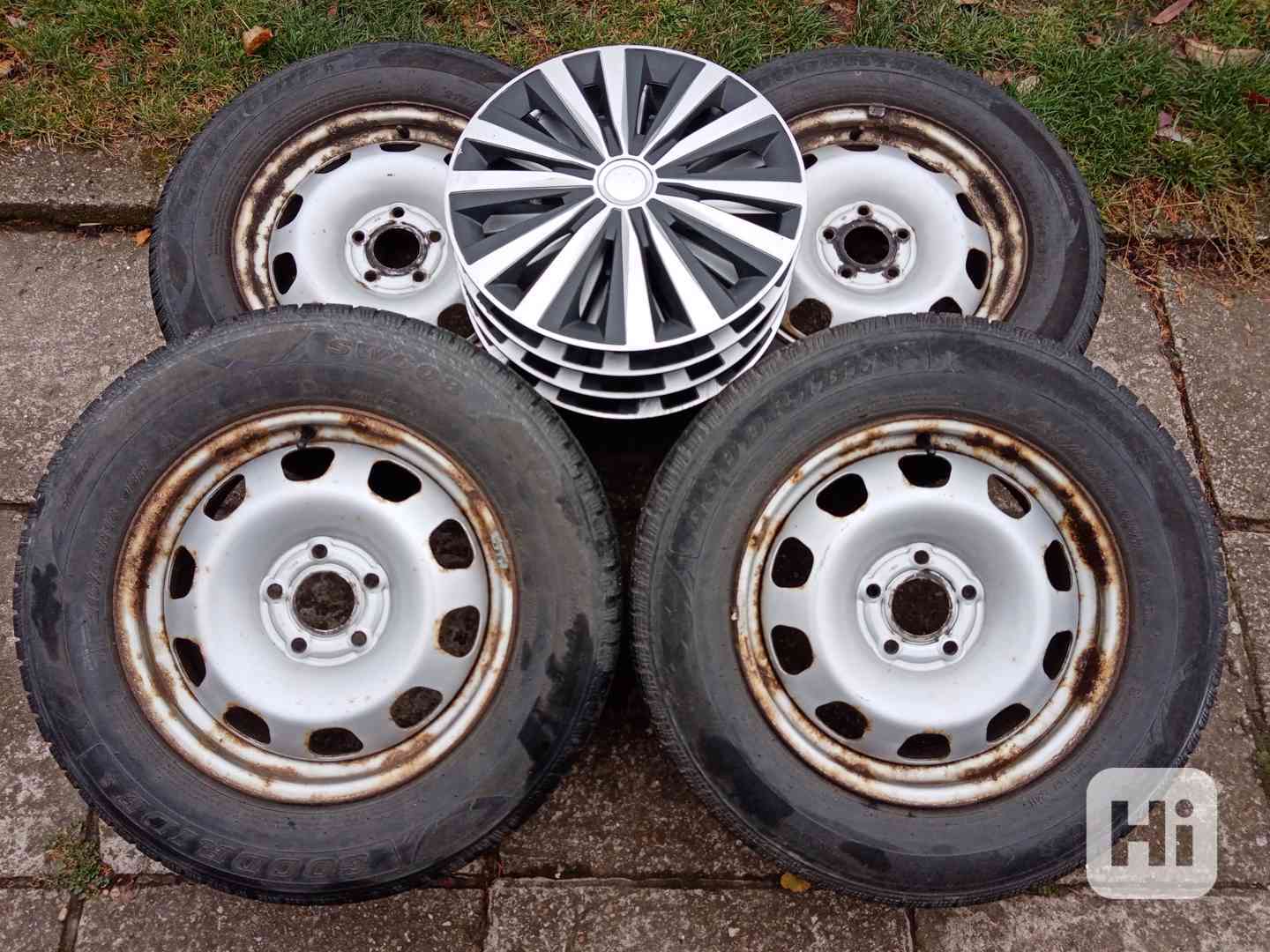 Zimní kola 16ky 5x114,3 pneu 90% DACIA NISSAN - dobírka - foto 1